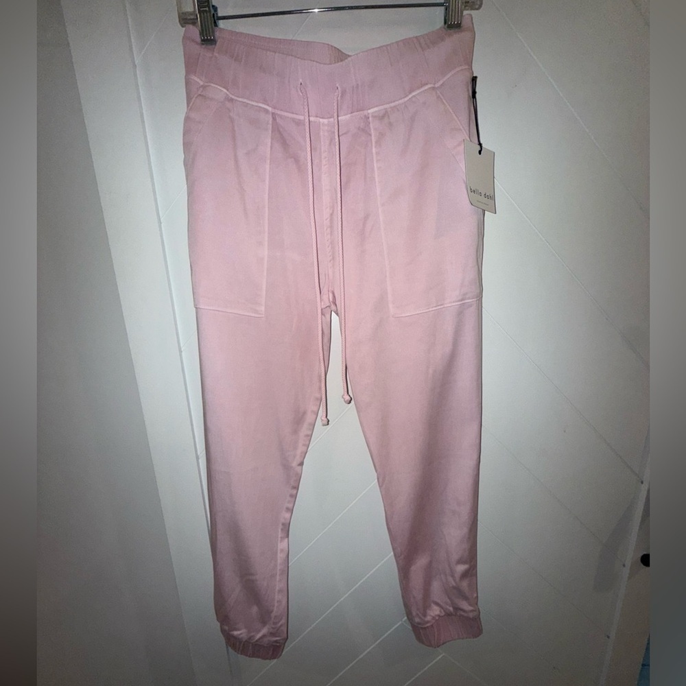 NWT Pocket Cargo Joggers Rose Petal Pink Small $168 sold out color @ Bella Dahl - Picture 12 of 16